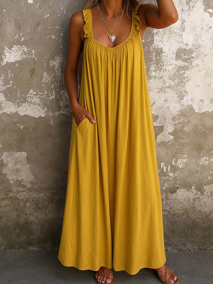 Nadjaa - Vestido Maxi Leve E Esvoaçante