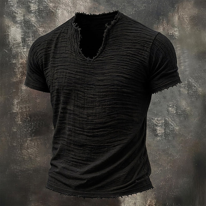 Pavel - T-shirt Vintage Com Decote Em V