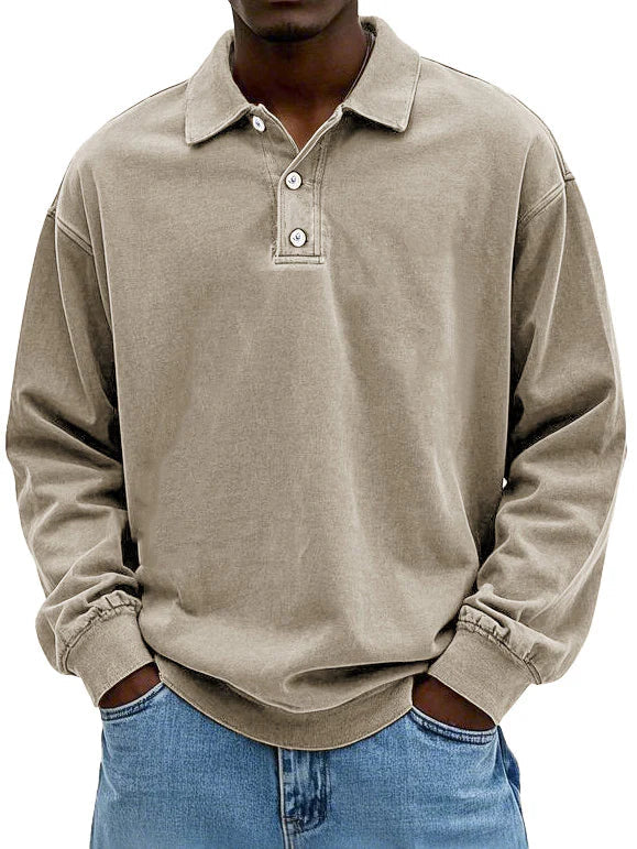 Johannes - Camisa Vintage de Manga Comprida
