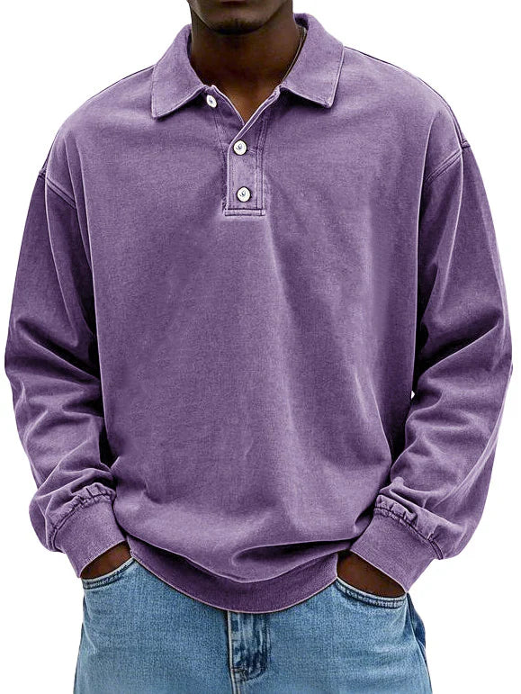 Leonel - Camisa Polo de Manga Comprida