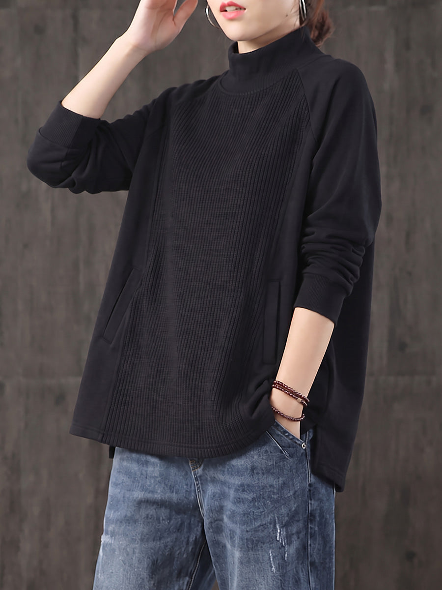 Safia - Blusa De Gola Alta Oversized
