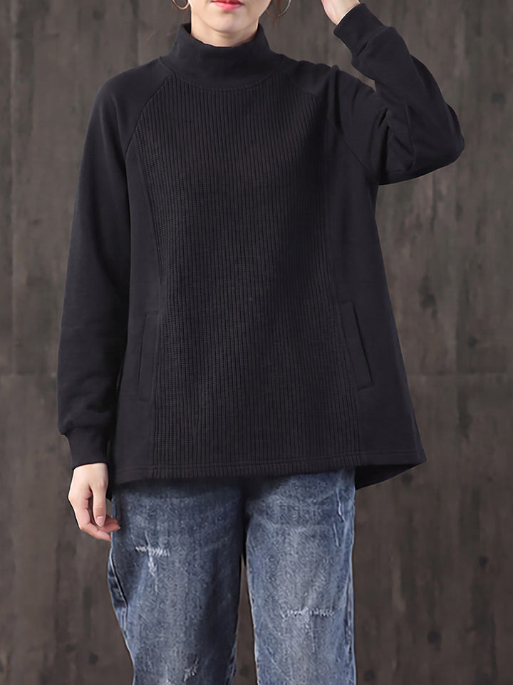 Safia - Blusa De Gola Alta Oversized