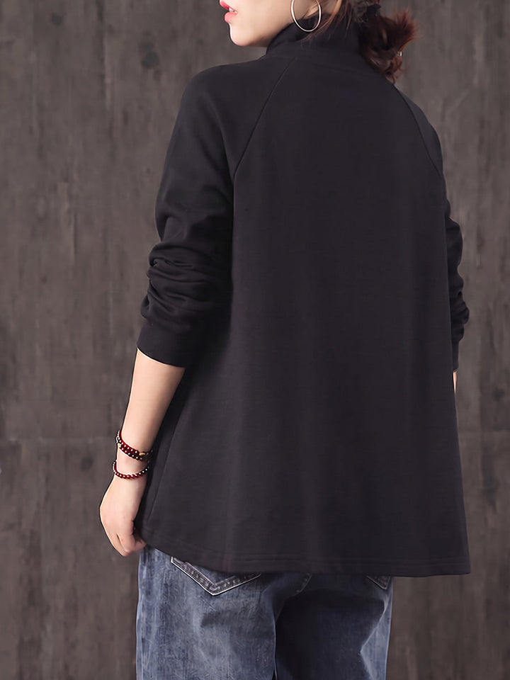 Safia - Blusa De Gola Alta Oversized