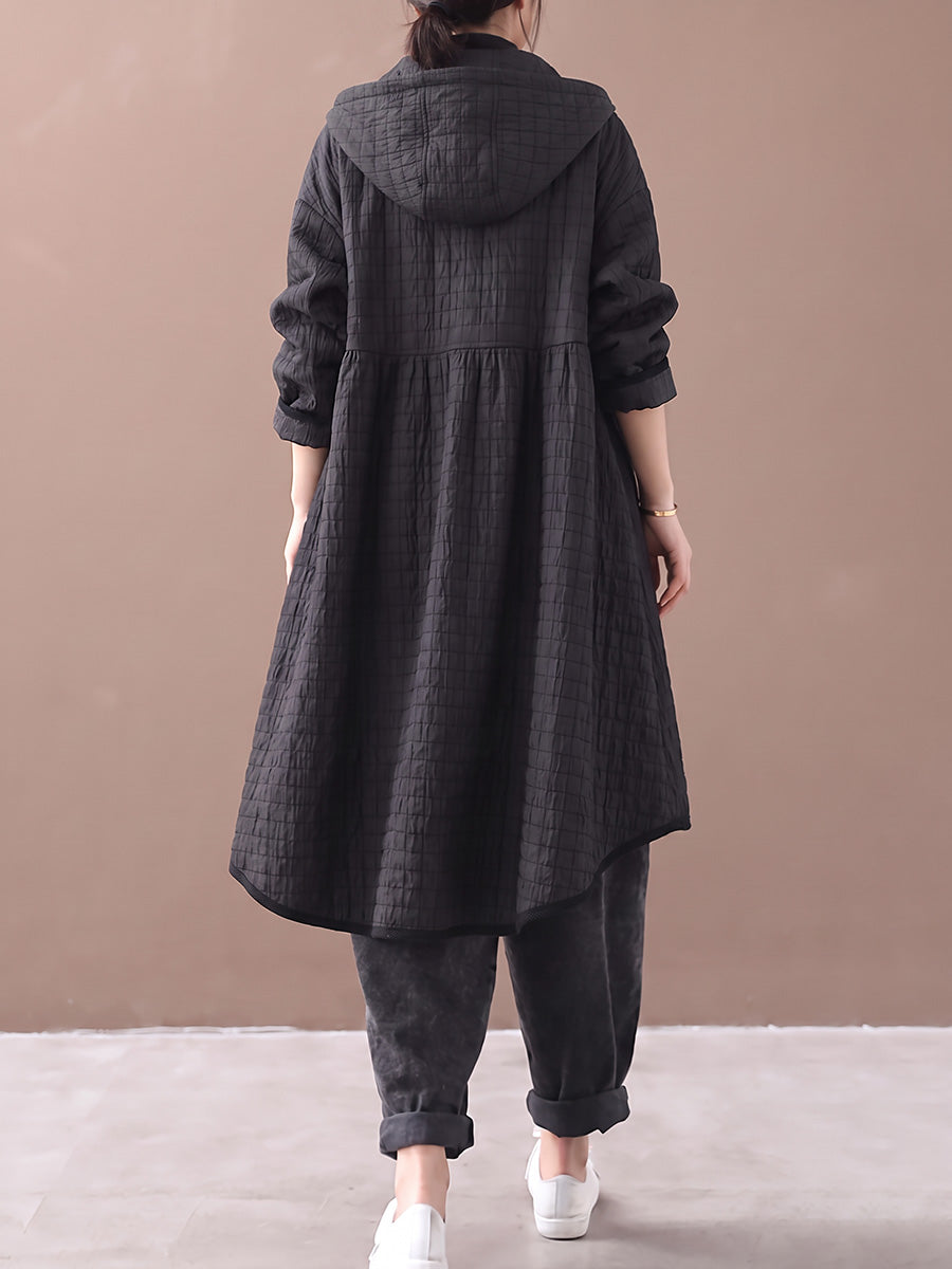 Ookami - Casaco Casual Acolchoado Com Capuz