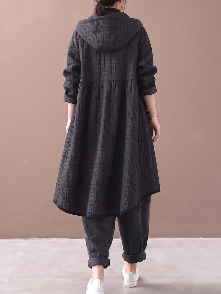 Ookami - Casaco Casual Acolchoado Com Capuz
