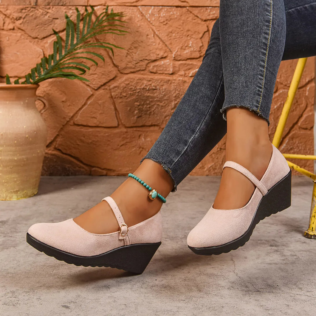 Bethy - Sapatos Mary Jane Com Tira Com Fivela