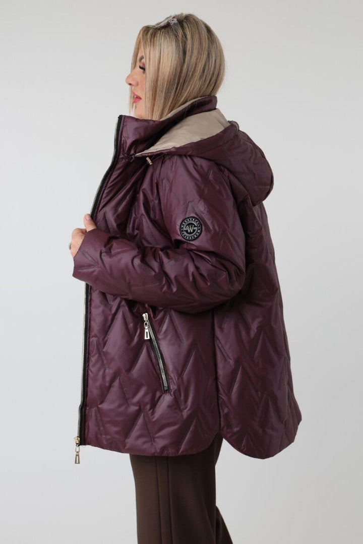 Vezzina - Casaco Elegante Acolchoado De Estilo Transicional
