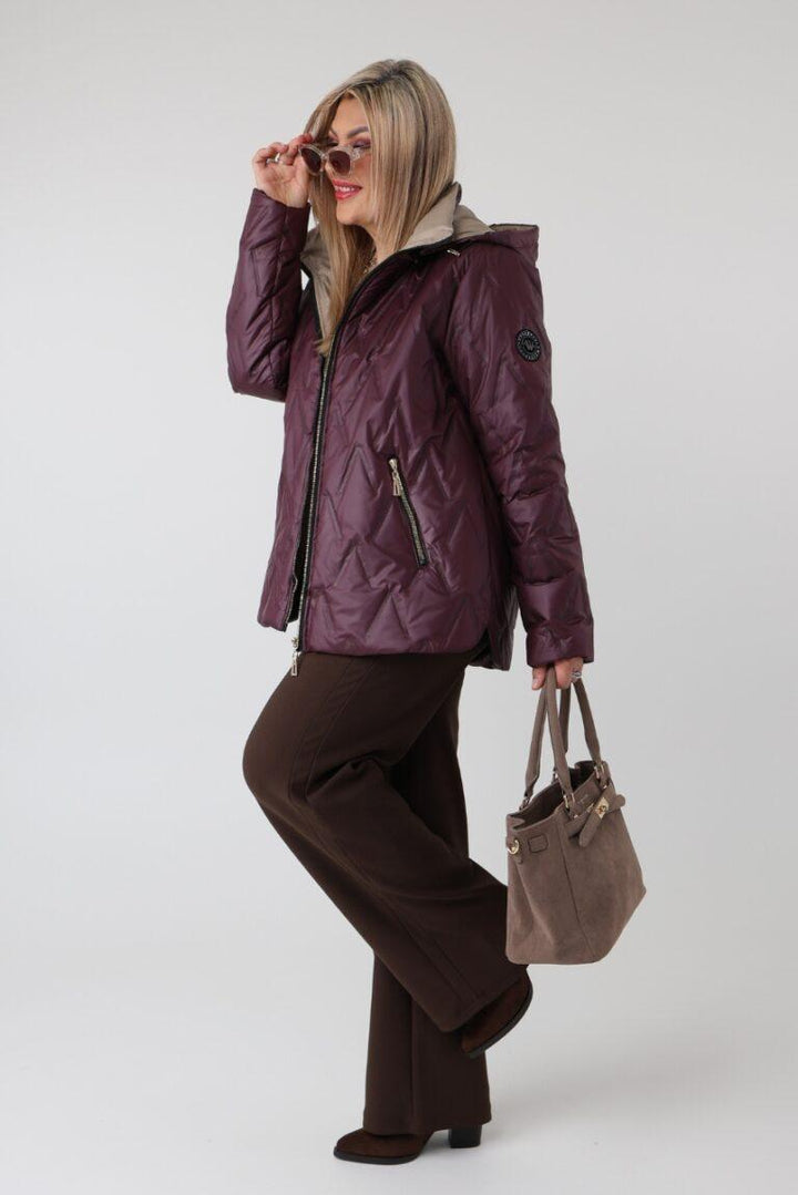 Vezzina - Casaco Elegante Acolchoado De Estilo Transicional