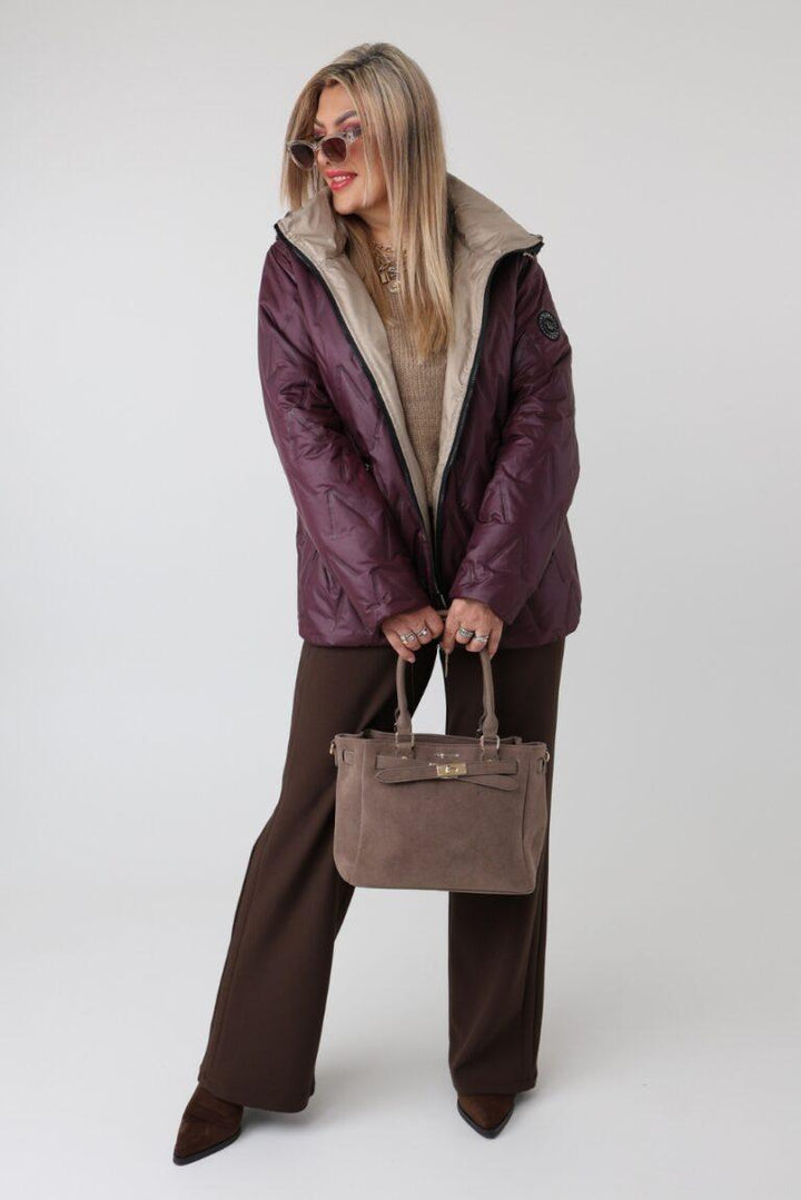 Vezzina - Casaco Elegante Acolchoado De Estilo Transicional