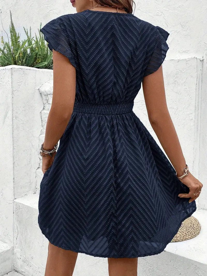 Lillian - Mini-Vestido Com acabamento Em Renda e Decote em V