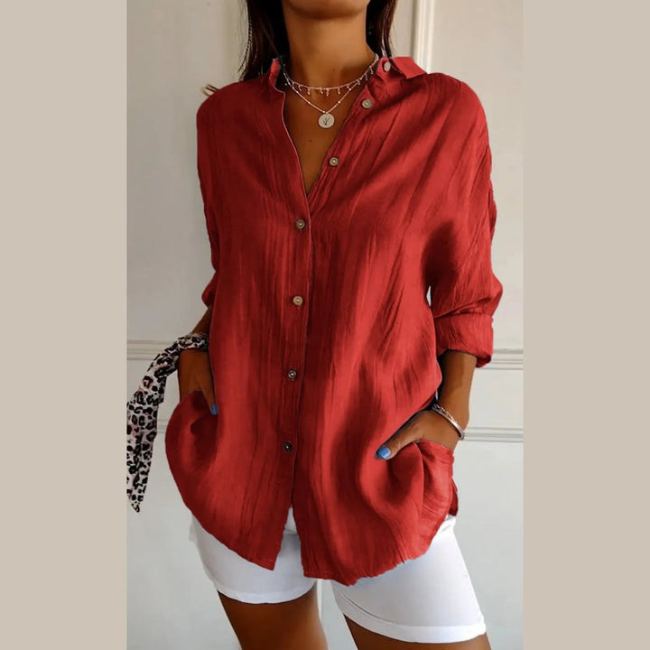 Virgie - Camisa Clássica de Lapela Unica