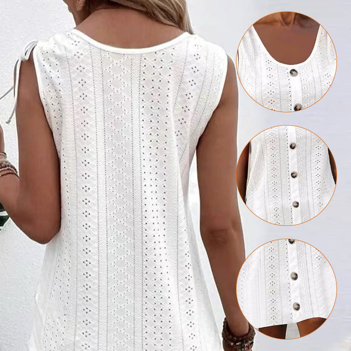 Dinya - Vestido de Malha Sem Mangas