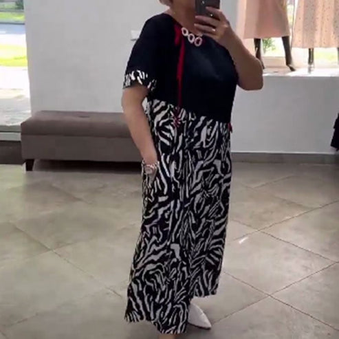 Zahara - Vestido Casual Em Patchwork