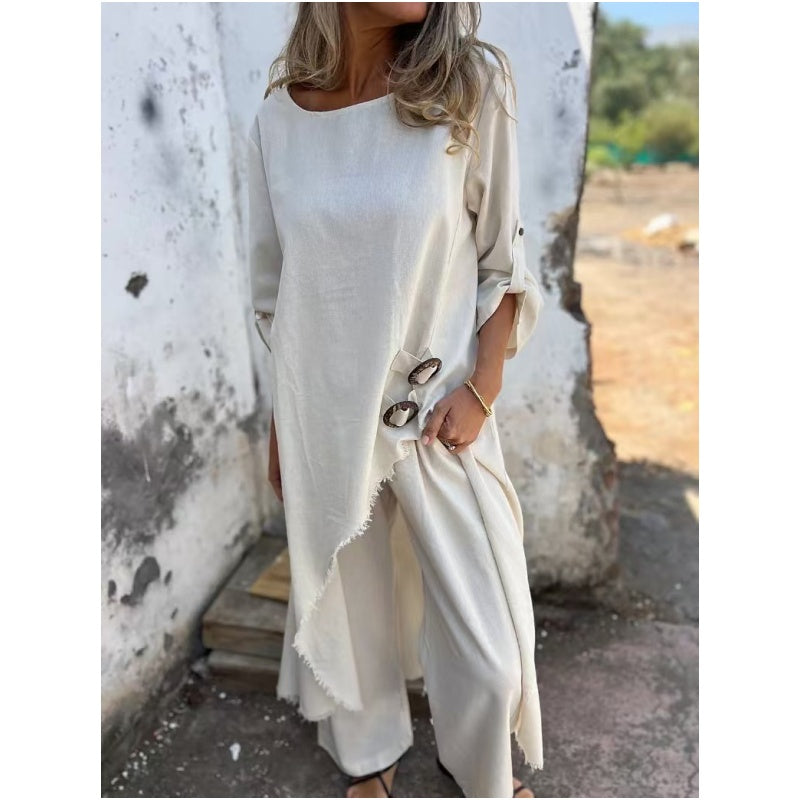 Tilda - Conjunto de Duas Peças com Gola Redonda