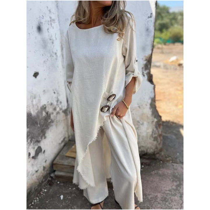 Tilda - Conjunto de Duas Peças com Gola Redonda