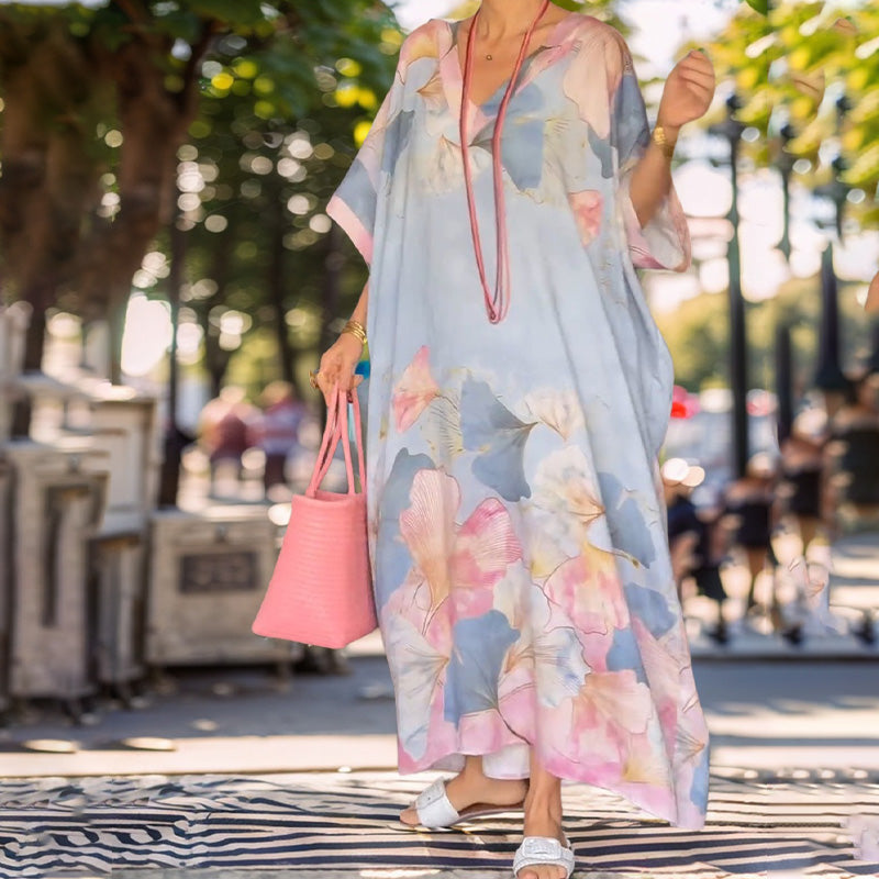 Gima - Vestido Floral De Manga Comprida