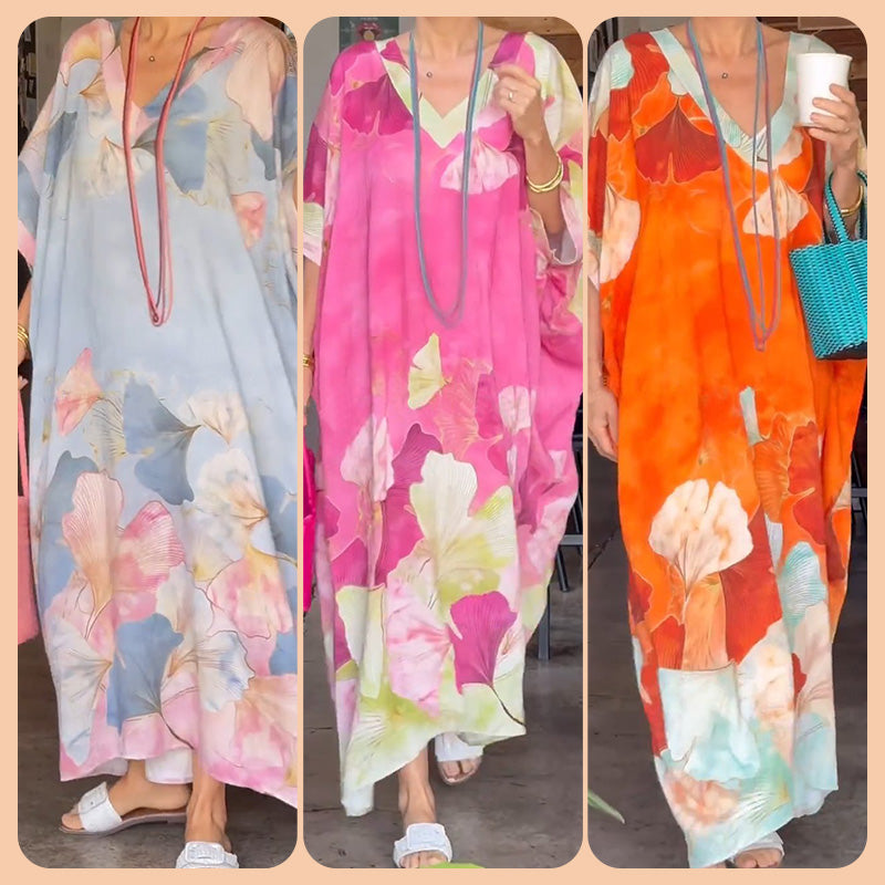 Gima - Vestido Floral De Manga Comprida