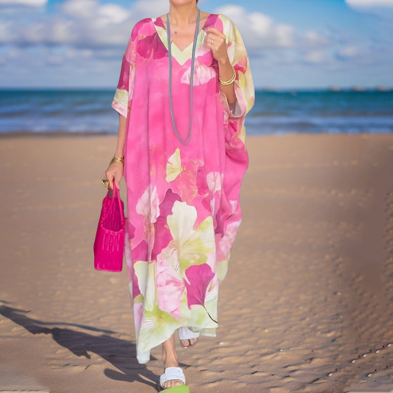 Gima - Vestido Floral De Manga Comprida