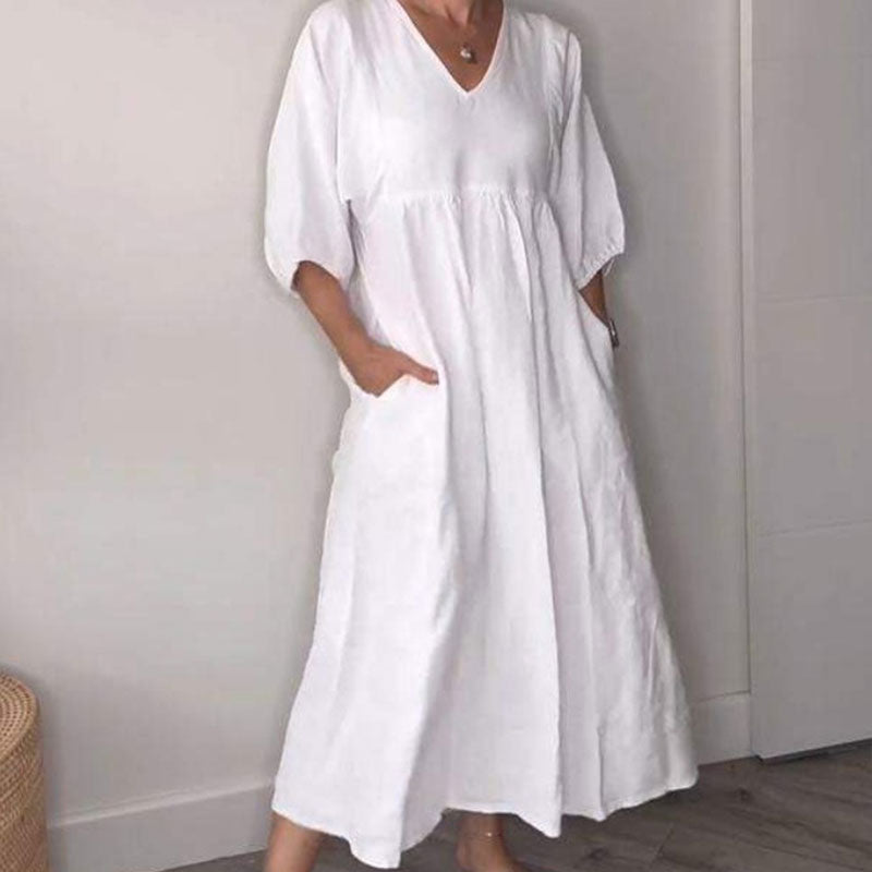 Shantel - Vestido Casual Com Decote Em V