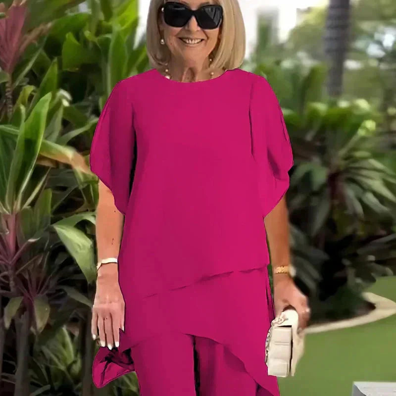 Lianah - Conjunto De Blusa Com Calças Largas