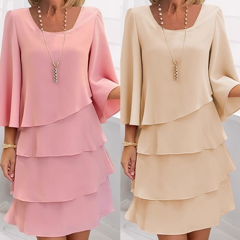 Ishari - Vestido Elegante Com Decote Quadrado