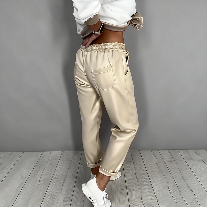Maelynn - Conjunto Elegante de Casaco e Top