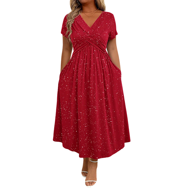 Sylinaa - Vestido Brilhante Com Detalhe Torcido