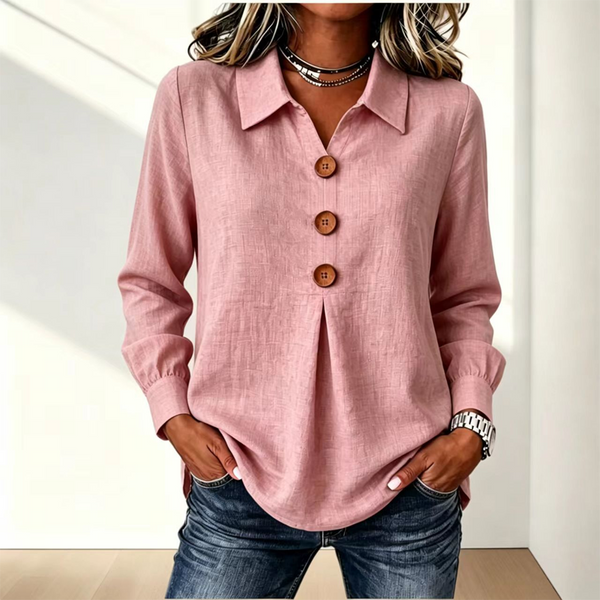 Moriah - Blusa Elegante De Manga Comprida
