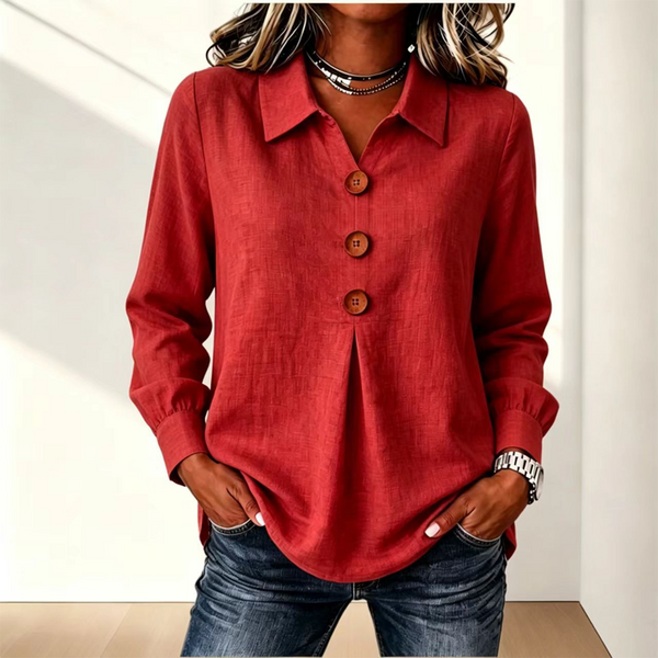 Moriah - Blusa Elegante De Manga Comprida