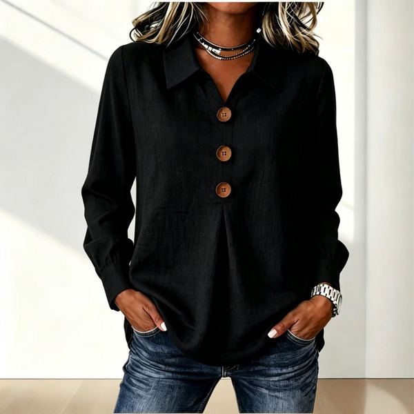 Moriah - Blusa Elegante De Manga Comprida