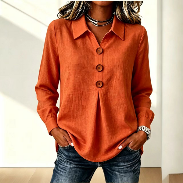 Moriah - Blusa Elegante De Manga Comprida