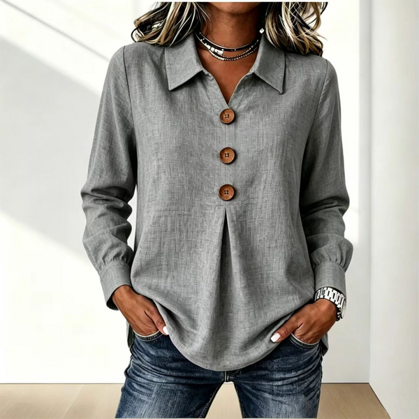Moriah - Blusa Elegante De Manga Comprida