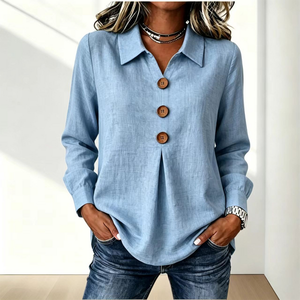Moriah - Blusa Elegante De Manga Comprida