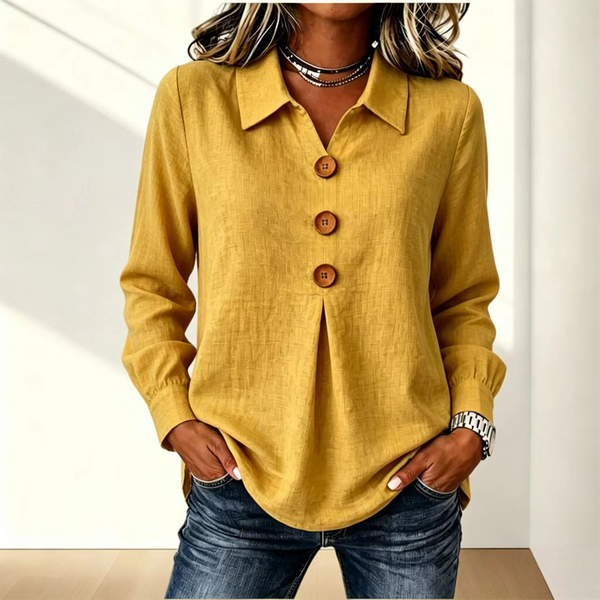 Moriah - Blusa Elegante De Manga Comprida