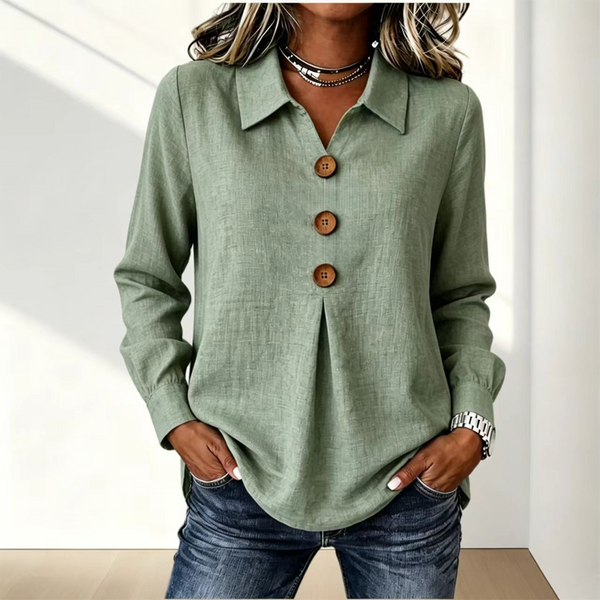 Moriah - Blusa Elegante De Manga Comprida