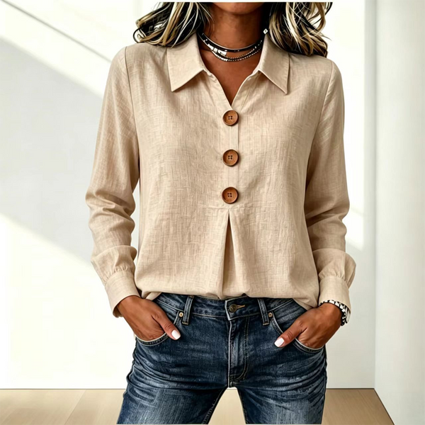 Moriah - Blusa Elegante De Manga Comprida