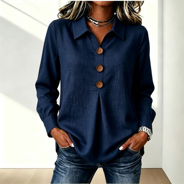 Moriah - Blusa Elegante De Manga Comprida