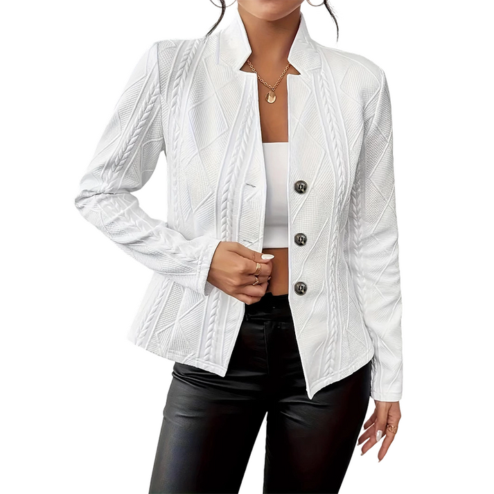 Begem - Blazer De Malha Com Textura Corte Justo