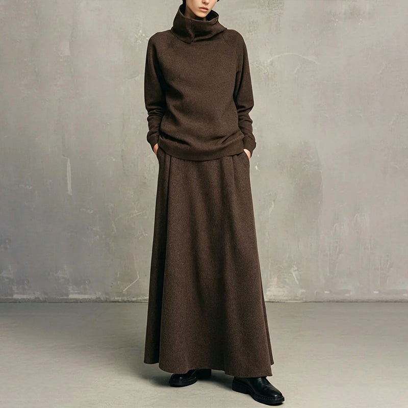 Gizem - Conjunto De Polo E Saia Maxi