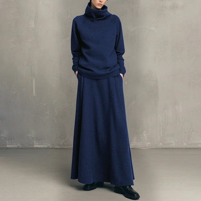 Gizem - Conjunto De Polo E Saia Maxi