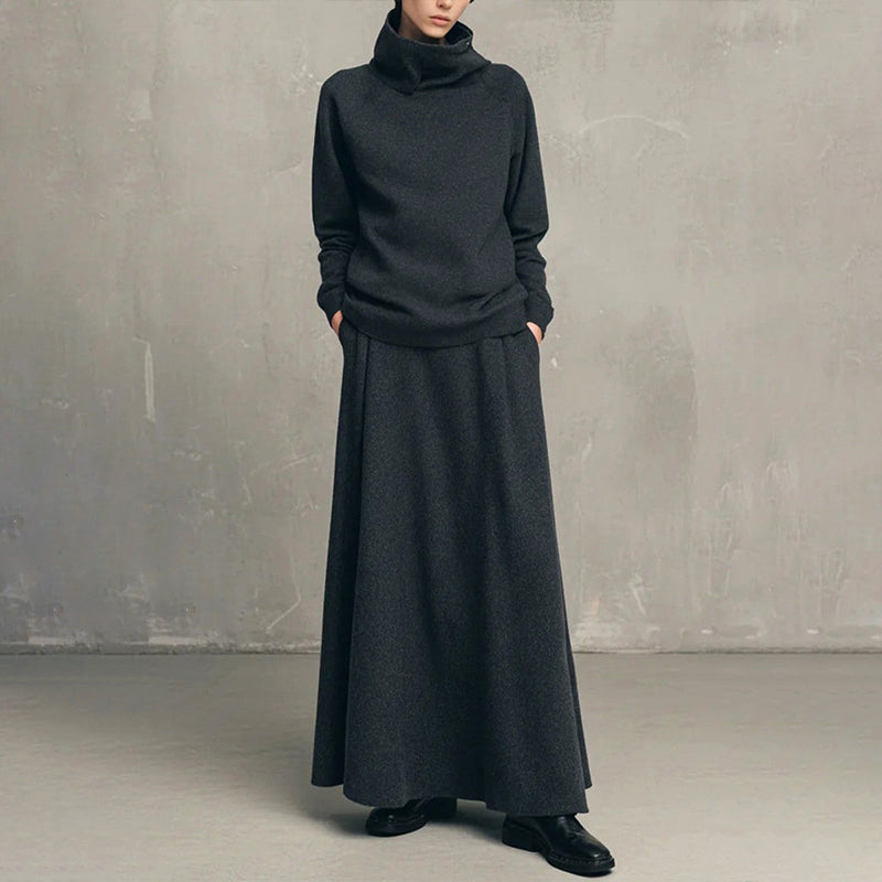 Gizem - Conjunto De Polo E Saia Maxi