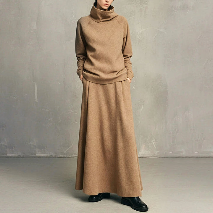 Gizem - Conjunto De Polo E Saia Maxi