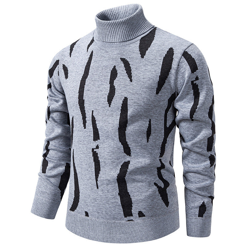 Tyrel - Camisola De Malha Casual Com Estampado Abstrato