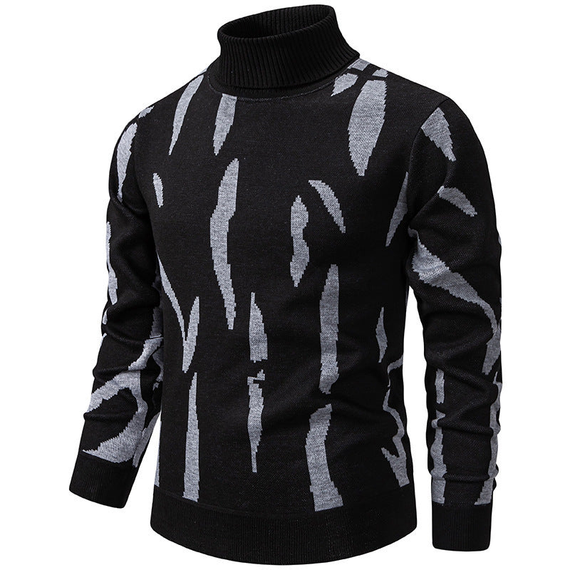 Tyrel - Camisola De Malha Casual Com Estampado Abstrato