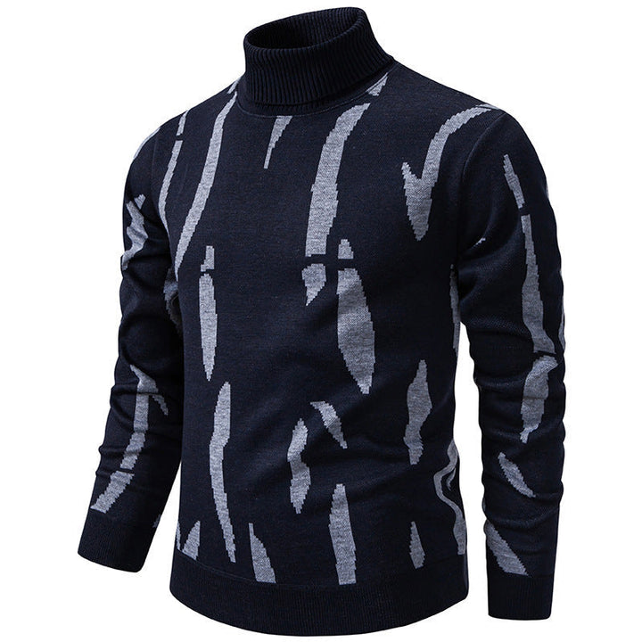 Tyrel - Camisola De Malha Casual Com Estampado Abstrato