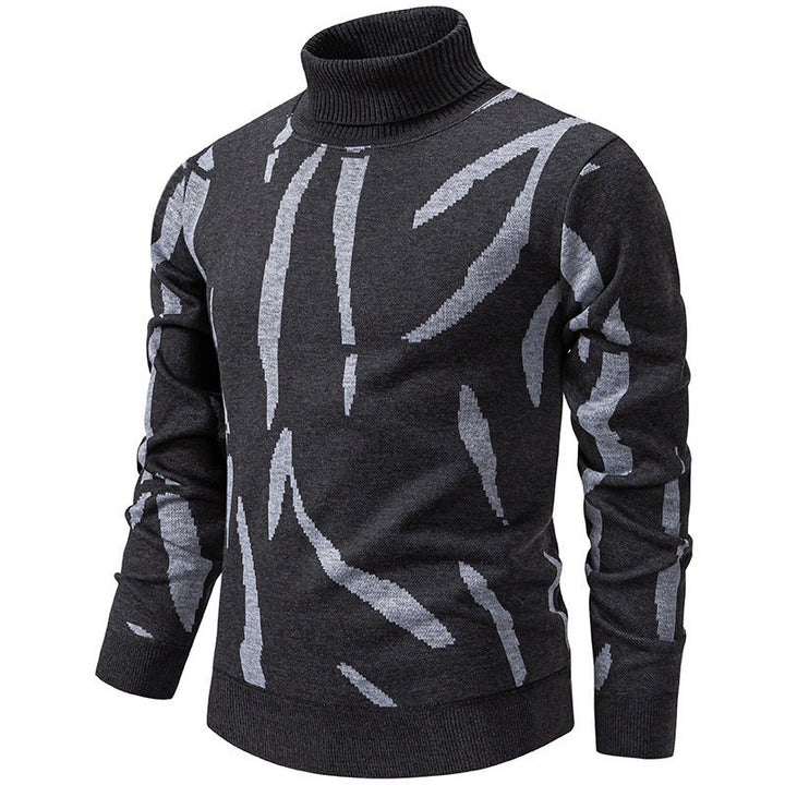 Tyrel - Camisola De Malha Casual Com Estampado Abstrato