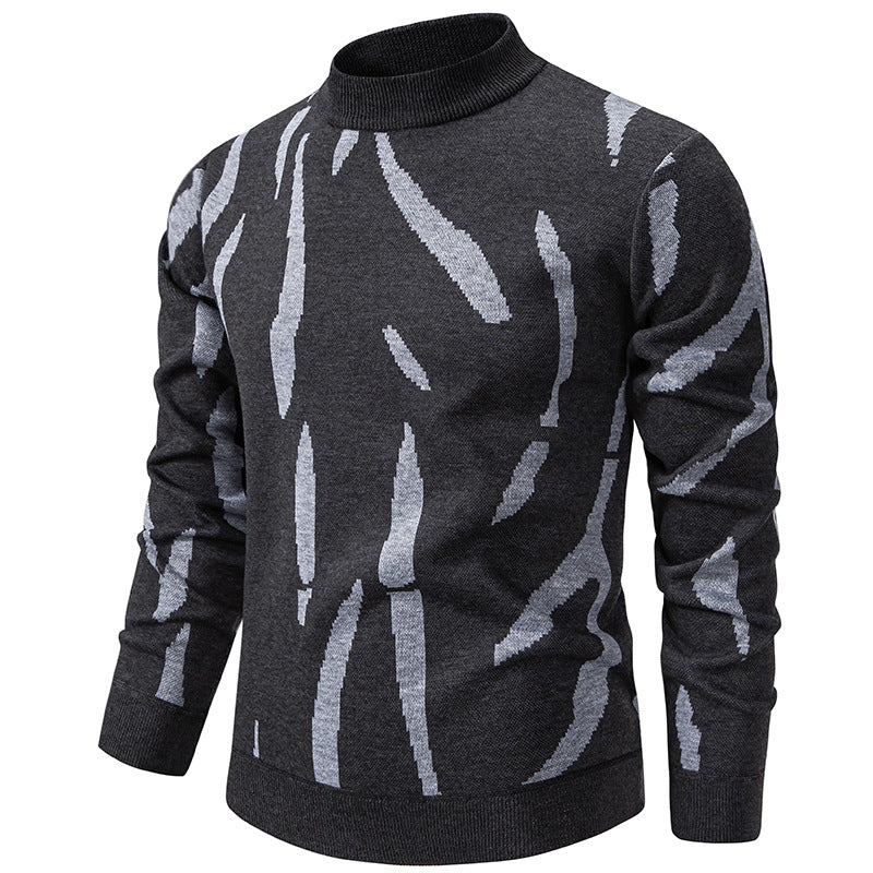 Tyrel - Camisola De Malha Casual Com Estampado Abstrato