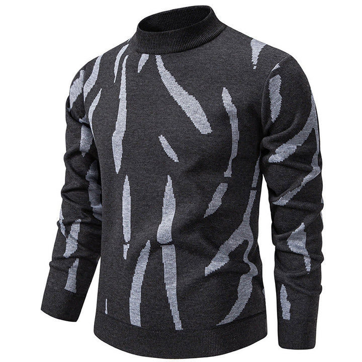 Tyrel - Camisola De Malha Casual Com Estampado Abstrato
