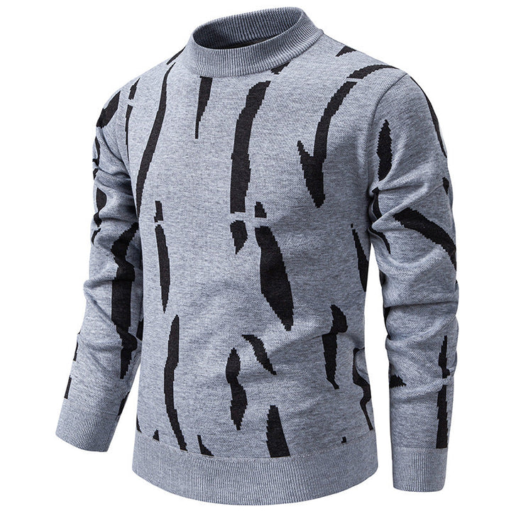 Tyrel - Camisola De Malha Casual Com Estampado Abstrato