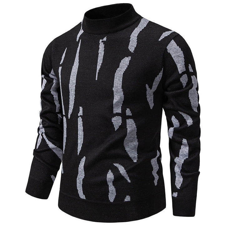 Tyrel - Camisola De Malha Casual Com Estampado Abstrato